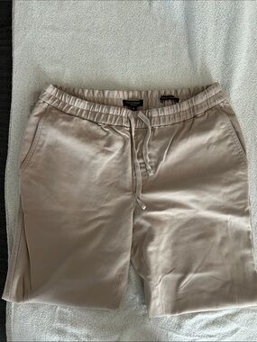 Banana Republic Beige Drawstring Relaxed Trousers